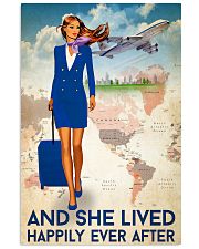 And She Lived Happily Ever After Poster - Poster For Flight Attendants - Home Decor - No Frame Full Size 11x17 16x24 24x36 Inches 11x17 Poster front