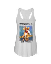 In A World Full Of Princesses Be A Cowgirl Shirt - Shirt For Cowgirls - Cowgirl Birthday Xmas Gift - Size S To 6XL Ladies Flowy Tank tile