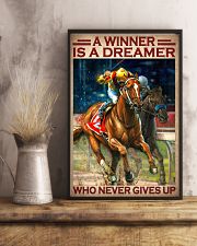 A Winner Is A Dreamer Who Never Gives Up Poster - Horse Racer Vintage Art Picture - Home Wall Decor -No Frame Full Size 11''x17'' 16''x24'' 24''x36'' 11x17 Poster lifestyle-poster-3