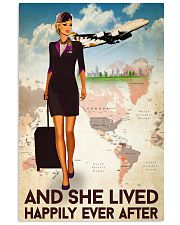 And She Lived Happily Ever After Poster - Poster For Flight Attendants - Home Decor - No Frame Full Size 11x17 16x24 24x36 Inches 11x17 Poster front