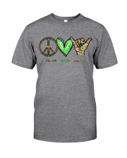 Peace Love Aloha Shirt - Shirt For Hawaii Lovers - Hawaii Lover Birthday Xmas Gift - Sweatshirt Hoodie Long Sleeve Tank Top Available - Size S To 6XL Classic T-Shirt front