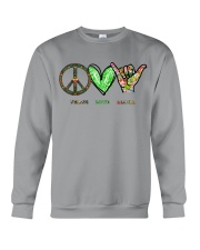 Peace Love Aloha Shirt - Shirt For Hawaii Lovers - Hawaii Lover Birthday Xmas Gift - Sweatshirt Hoodie Long Sleeve Tank Top Available - Size S To 6XL Crewneck Sweatshirt tile