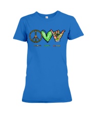 Peace Love Aloha Shirt - Shirt For Hawaii Lovers - Hawaii Lover Birthday Xmas Gift - Sweatshirt Hoodie Long Sleeve Tank Top Available - Size S To 6XL Premium Fit Ladies Tee tile