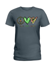 Peace Love Aloha Shirt - Shirt For Hawaii Lovers - Hawaii Lover Birthday Xmas Gift - Sweatshirt Hoodie Long Sleeve Tank Top Available - Size S To 6XL Ladies T-Shirt tile