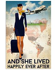 And She Lived Happily Ever After Poster - Poster For Flight Attendants - Flight Attendant Birthday Xmas Gift - Home Decor - Wall Art - No Frame 11x17 Poster front