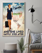 And She Lived Happily Ever After Poster - Poster For Flight Attendants - Home Decor - No Frame Full Size 11x17 16x24 24x36 Inches 11x17 Poster lifestyle-poster-1