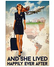 And She Lived Happily Ever After Poster - Poster For Flight Attendants - Home Decor - No Frame Full Size 11x17 16x24 24x36 Inches 11x17 Poster front
