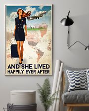 And She Lived Happily Ever After Poster - Poster For Flight Attendants - Home Decor - No Frame Full Size 11x17 16x24 24x36 Inches 11x17 Poster lifestyle-poster-1