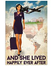 And She Lived Happily Ever After Poster - Poster For Flight Attendants - Home Decor - No Frame Full Size 11x17 16x24 24x36 Inches 11x17 Poster front