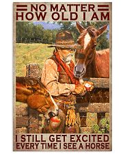 No Matter How Old I Am I Still Get Excited Every Time I See A Horse Poster - Home Decor - No Frame Full Size 11x17 16x24 24x36 Inches 11x17 Poster front