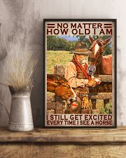 No Matter How Old I Am I Still Get Excited Every Time I See A Horse Poster - Home Decor - No Frame Full Size 11x17 16x24 24x36 Inches 11x17 Poster lifestyle-poster-3