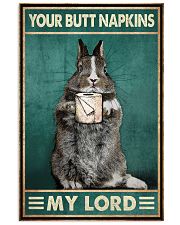 Your Butt Napkins My Lord Poster - Rabbit And Paper Funny Toilet Poster - Bathroom Decor - No Frame Full Size 11x17 16x24 24x36 Inches 11x17 Poster front