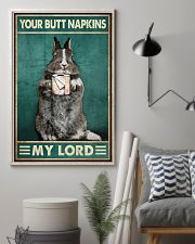 Your Butt Napkins My Lord Poster - Rabbit And Paper Funny Toilet Poster - Bathroom Decor - No Frame Full Size 11x17 16x24 24x36 Inches 11x17 Poster lifestyle-poster-1