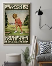 Once Upon A Time There Was A Boy Who Really Loved Golf It Was Me The End Poster - Boy Playing Golf Vintage Art Picture - No Frame 11x17 Poster lifestyle-poster-1