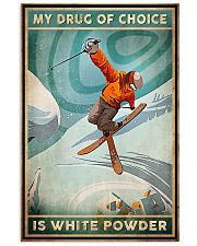 My Drug Of Choice Is White Powder Poster - Skiing Vintage Retro Art Picture - Wall Art Decor - No Frame Full Size 11''x17'' 16''x24'' 24''x36'' 11x17 Poster front