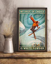 My Drug Of Choice Is White Powder Poster - Skiing Vintage Retro Art Picture - Wall Art Decor - No Frame Full Size 11''x17'' 16''x24'' 24''x36'' 11x17 Poster lifestyle-poster-3