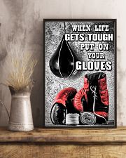 When Life Gets Tough Put On Your Gloves Poster - Poster For Boxers - Boxer Birthday Xmas Gift - Home Decor - Wall Art - No Frame 11x17 Poster lifestyle-poster-3