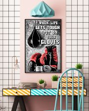 When Life Gets Tough Put On Your Gloves Poster - Poster For Boxers - Boxer Birthday Xmas Gift - Home Decor - Wall Art - No Frame 11x17 Poster lifestyle-poster-6