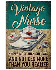 Vintage Nurse Knows More Than She Says And Notices Morte Than You Realize Poster - Home Decor - Wall Art - No Frame Full Size 11x17 16x24 24x36 Inches 11x17 Poster front