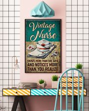 Vintage Nurse Knows More Than She Says And Notices Morte Than You Realize Poster - Home Decor - Wall Art - No Frame Full Size 11x17 16x24 24x36 Inches 11x17 Poster lifestyle-poster-6