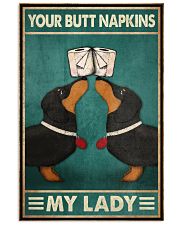 Your Butt Napkins My Lady Poster - Dogs And Papers Funny Toilet Poster - Bathroom Wall Art Decor - No Frame Full Size 11''x17'' 16''x24'' 24''x36'' 11x17 Poster front