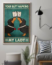 Your Butt Napkins My Lady Poster - Dogs And Papers Funny Toilet Poster - Bathroom Wall Art Decor - No Frame Full Size 11''x17'' 16''x24'' 24''x36'' 11x17 Poster lifestyle-poster-1