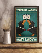 Your Butt Napkins My Lady Poster - Dogs And Papers Funny Toilet Poster - Bathroom Wall Art Decor - No Frame Full Size 11''x17'' 16''x24'' 24''x36'' 11x17 Poster lifestyle-poster-3