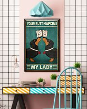 Your Butt Napkins My Lady Poster - Dogs And Papers Funny Toilet Poster - Bathroom Wall Art Decor - No Frame Full Size 11''x17'' 16''x24'' 24''x36'' 11x17 Poster lifestyle-poster-6