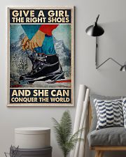Give A Girl The Right Shoes And She Can Conquer The World Poster - Poster For Skiing Lovers - Skiing Lover Birthday Xmas Gift - Home Decor - No Frame 11x17 Poster lifestyle-poster-1