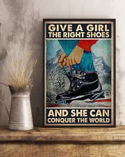 Give A Girl The Right Shoes And She Can Conquer The World Poster - Poster For Skiing Lovers - Skiing Lover Birthday Xmas Gift - Home Decor - No Frame 11x17 Poster lifestyle-poster-3