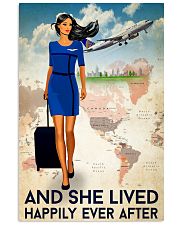 And She Lived Happily Ever After Poster - Poster For Flight Attendants - Home Decor - No Frame Full Size 11x17 16x24 24x36 Inches 11x17 Poster front