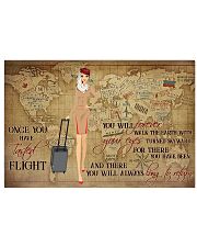 Once You Have Tasted Flight You Will Forever Walk The Earth With Your Eyes Turned Skyward Flight Attendant Poster - No Frame 17x11 24x16 36x24 Inches 17x11 Poster front