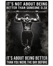 It's Not About Being Better Than Someone Else It's About Being Better Than You Were The Day Before Poster - Home Wall Decor - No Frame 11x17 Poster front