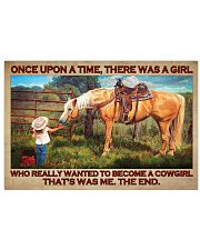 Once Upon A Time There Was A Girl Who Really Wanted To Become A Cowgirl That Was Me The End Poster - Poster For Cowgirls - Home Wall Decor - No Frame 17x11 Poster front