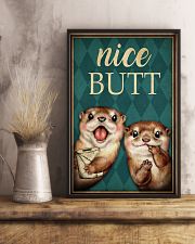 Nice Butt Poster - Otter And Paper Funny Toilet Poster - Bathroom Decor - No Frame Full Size 11''x17'' 16''x24'' 24''x36'' 11x17 Poster lifestyle-poster-3