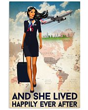 And She Lived Happily Ever After Poster - Poster For Flight Attendants - Home Decor - No Frame Full Size 11x17 16x24 24x36 Inches 11x17 Poster front