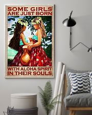 Some Girls Are Just Born With Aloha Spirit In Their Souls Poster - Poster For Hawaii Lovers - Two Hawaii Girls Vintage Art Picture - Home Wall Decor 11x17 Poster lifestyle-poster-1