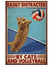 Easily Distracted By Cats And Volleyballs Poster - Home Decor - No Frame Full Size 11x17 16x24 24x36 Inches 11x17 Poster front