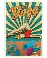It's Yoga Time Poster - Girl Doing Yoga Vintage Art Picture - Wall Art Decor - No Frame Full Size 11''x17'' 16''x24'' 24''x36'' 11x17 Poster front