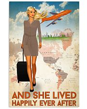 And She Lived Happily Ever After Poster - Poster For Flight Attendants - Flight Attendant Birthday Xmas Gift - Home Decor - Wall Art - No Frame 11x17 Poster front