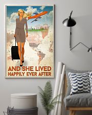 And She Lived Happily Ever After Poster - Poster For Flight Attendants - Flight Attendant Birthday Xmas Gift - Home Decor - Wall Art - No Frame 11x17 Poster lifestyle-poster-1