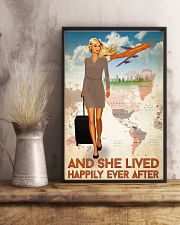 And She Lived Happily Ever After Poster - Poster For Flight Attendants - Flight Attendant Birthday Xmas Gift - Home Decor - Wall Art - No Frame 11x17 Poster lifestyle-poster-3