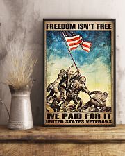 Freedom Isn't Free We Paid For It United States Veterans Poster - Wall Art Decor - No Frame Full Size 11''x17'' 16''x24'' 24''x36'' 11x17 Poster lifestyle-poster-3