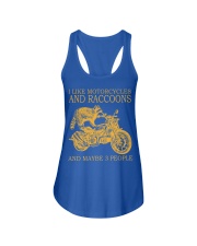I Like Motorcycles And Racoons And Maybe 3 People Shirt - Shirt For Motorcycle And Racoon Lovers - Size S To 6XL Ladies Flowy Tank tile