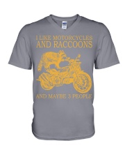 I Like Motorcycles And Racoons And Maybe 3 People Shirt - Shirt For Motorcycle And Racoon Lovers - Size S To 6XL V-Neck T-Shirt tile
