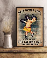 Once Upon A Time There Was A Boy Who Really Loved Boxing It Was Me The End Vintage Poster - Boxing Poster - Poster For Boxers - Home Decor - No Frame 11x17 Poster lifestyle-poster-3