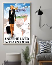 And She Lived Happily Ever After Poster - Poster For Flight Attendants - Home Decor - No Frame Full Size 11x17 16x24 24x36 Inches 11x17 Poster lifestyle-poster-1