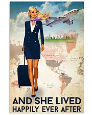 And She Lived Happily Ever After Poster - Poster For Flight Attendants - Flight Attendant Birthday Xmas Gift - Home Decor - Wall Art - No Frame 11x17 Poster front