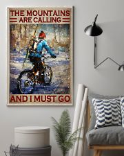 The Mountains Are Calling And I Must Go Poster - Poster For Mountain Bikers - Mountain Biker Birthday Xmas Gift - Home Wall Decor - No Frame 11x17 Poster lifestyle-poster-1