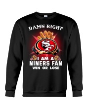 I AM NINERS FAN Crewneck Sweatshirt thumbnail